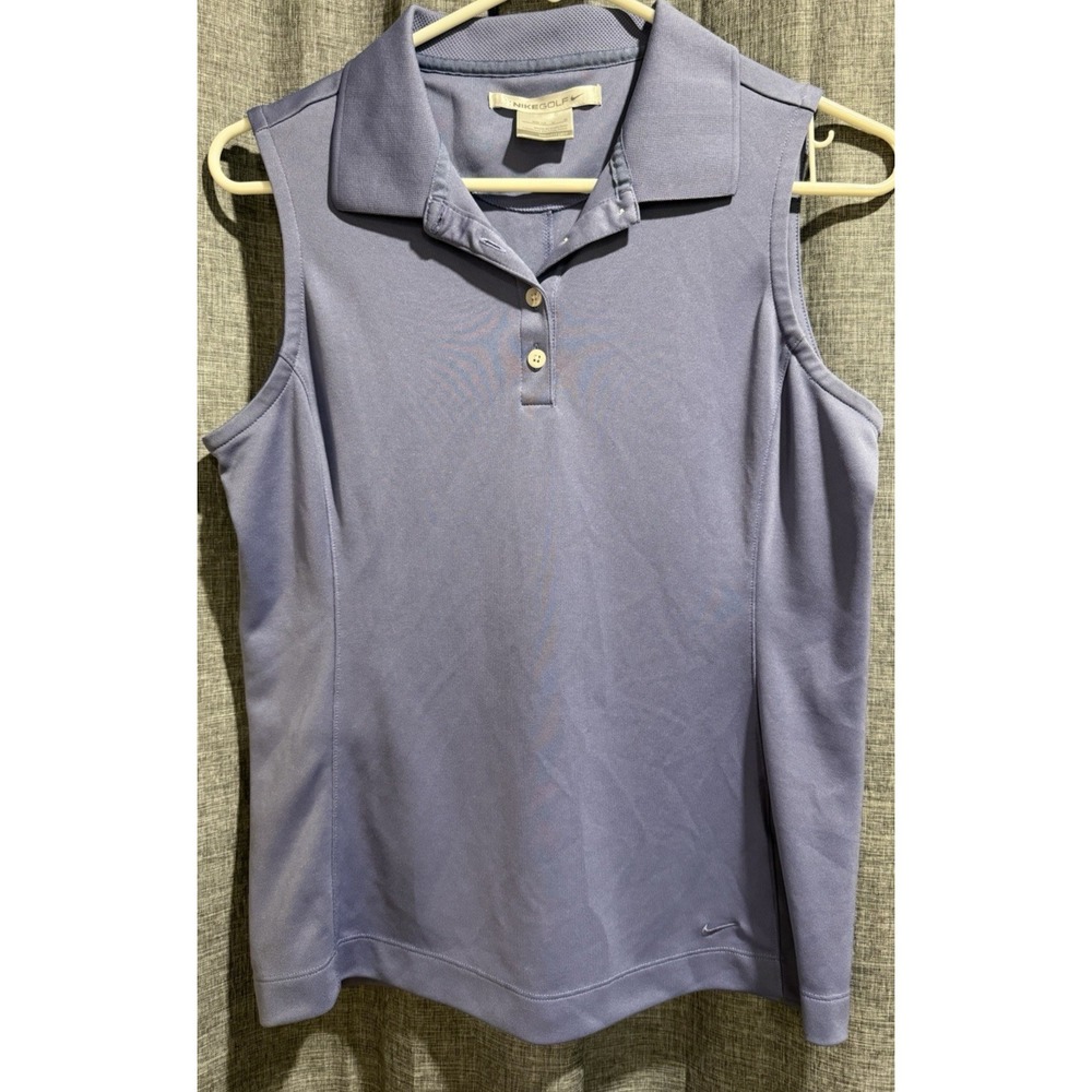 Nike Golf FitDry Shirt Womens Size M (8-10) Lavender Sleeveless Pullover Top